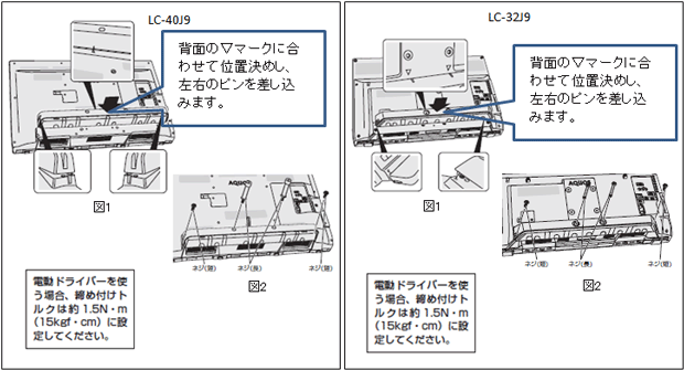 スタンドの取り付け（組み立て）方法が知りたいです。 Q＆A情報