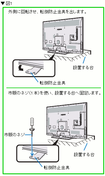 Sharp lc aquos 背面 ネジ サイズ 山善 24V型 ハイビジョン 液晶テレビ