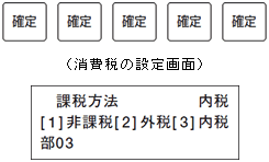 �u�m��v�L�[���T�񉟂��āA�g����ł̐ݒ��ʁh��\�����܂��B