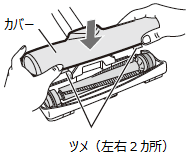 �z�����̃J�o�[��t����󋵁B