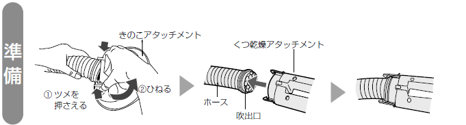 �����F���̂��A�^�b�`�����g���z�[�X������O���A�������A�^�b�`�����g�����t����