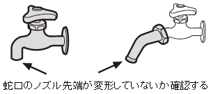 �֌��̃m�Y����[���ό`���Ă��Ȃ����m�F����