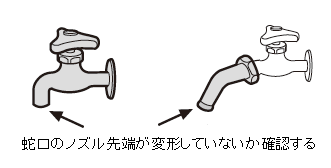 �֌��̃m�Y����[���ό`���Ă��Ȃ����m�F����